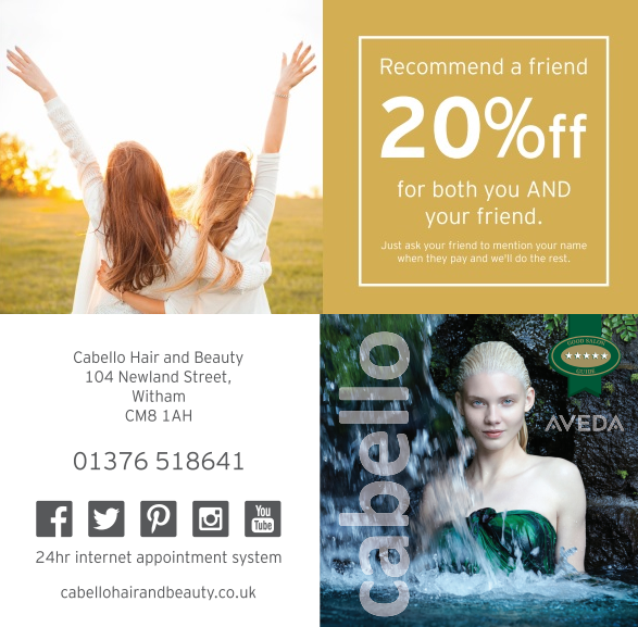 20% off When you Recommend a Friend