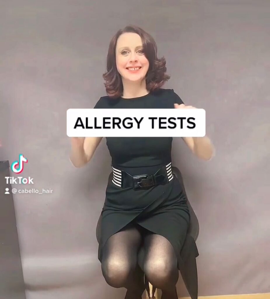 Allergy Alert Testing - Attention ALL Colour Guests